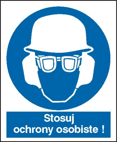 Stosuj ochrony osobiste